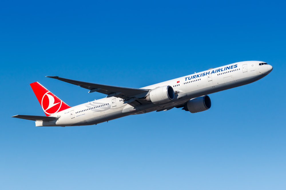 Frankfurt,,Germany,-,February,13,,2021:,Turkish,Airlines,Boeing,777-300er