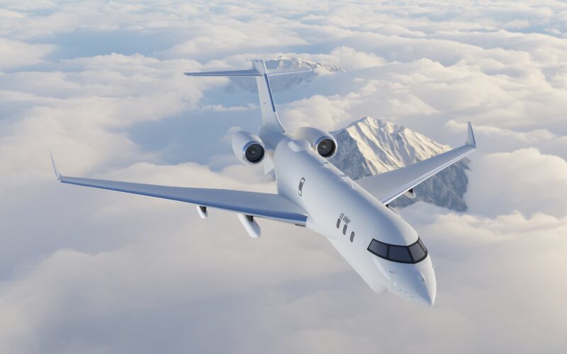 A Bombardier Global 6500 aircraft