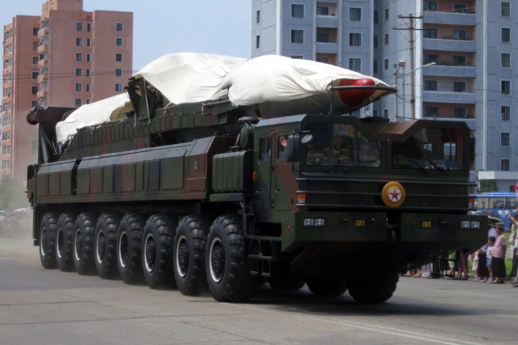 A North Korean ballistic missile