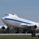 A U.S. Air Force E-4B National Airborne Operations Center aircraft takes off