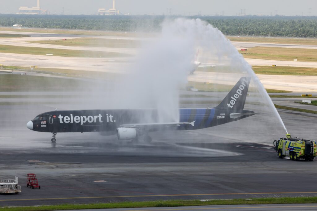 AirAsias Teleport subsidiary introduced its first Airbus A321 P2F