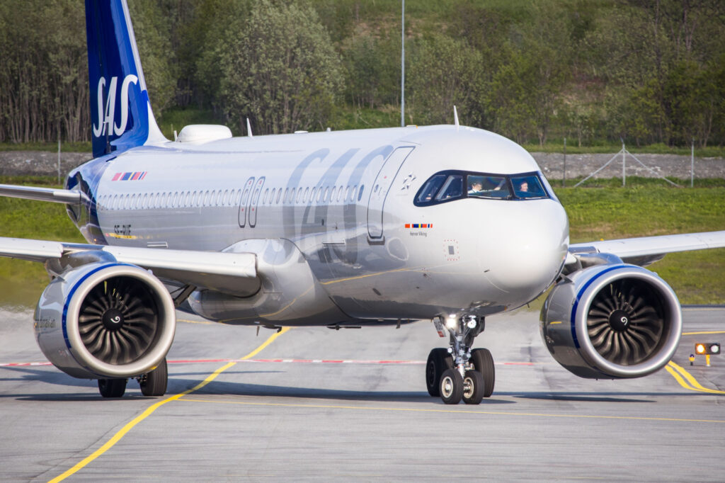 Airbus A320 aircraft of SAS Scandinavian Airlines