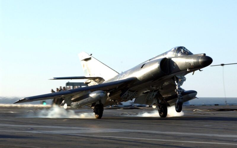 An Argentine Navy Dassault Super Etendard jet