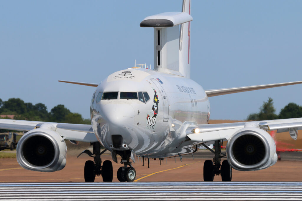 An Australian E-7 Wedgetail AEWC aircraft