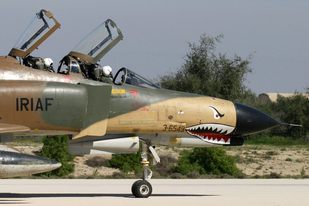 An RIAF F-4E Phantom fighter jet