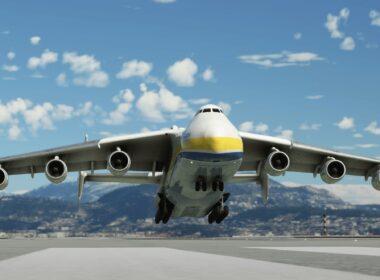 Antonov An-225 Mriya aircraft in Microsoft Flight Simulator