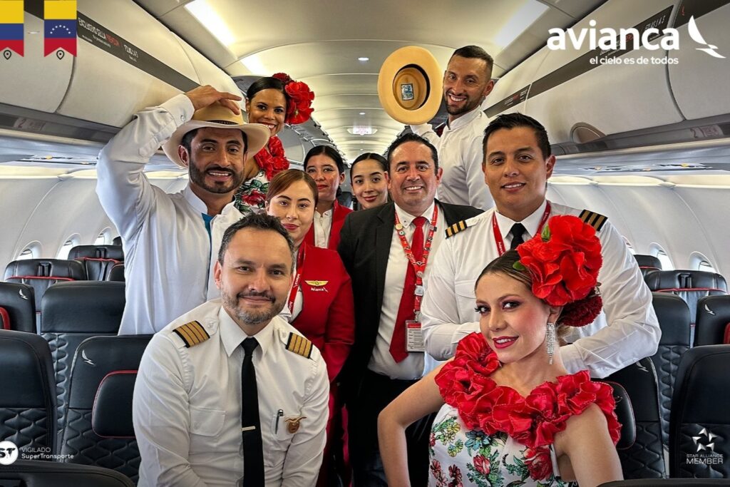 Avianca flight Bogota Caracas