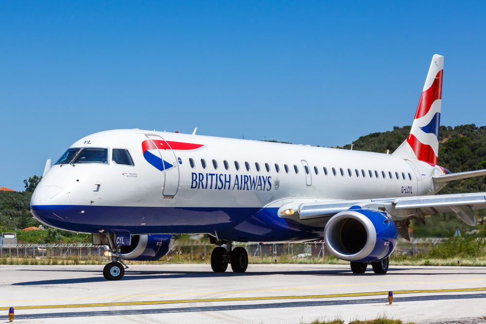 Skiathos,,Greece,,July,30,,2019:,British,Airways,Ba,Cityflyer