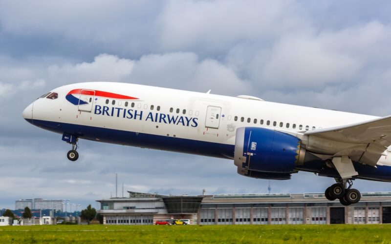 Stuttgart,,Germany,-,September,11,,2021:,British,Airways,Boeing,787-9