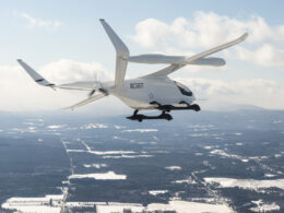 ALIA SN001 during a flight test at the flight testing facility in Plattsburgh New York