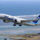 Ishigaki Japan October 14 2015 ANA All Nippon Airways Boeing 787 8 airplane at Ishigaki airport in Japan