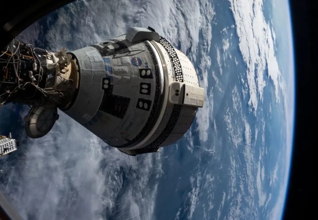 Boeing Starliner capsule onboard the ISS