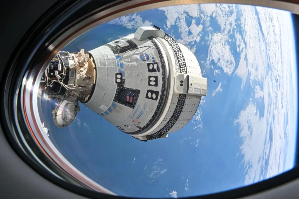 Boeing’s Starliner spacecraft docked at the International Space Station