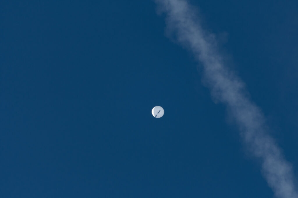 Chinese spy balloon over South Carolina