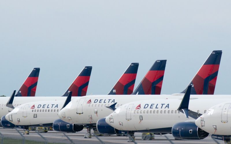 Delta Air Lines Boeing 737 parked