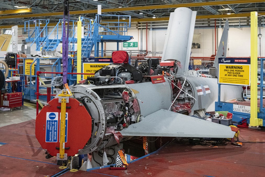 ECRS Mk2 radar installation on RAF Typhoon