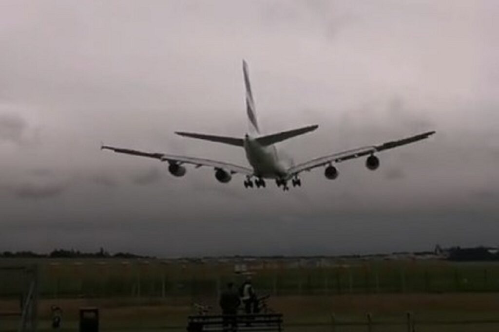 Emirates A380 Birmingham Airport