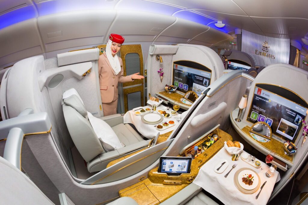 Emirates First Class Cabin