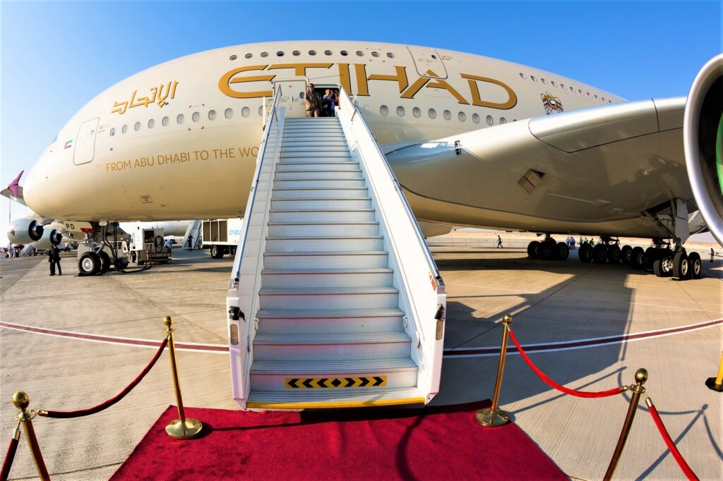 Etihad Airways A380 superjumbo jet
