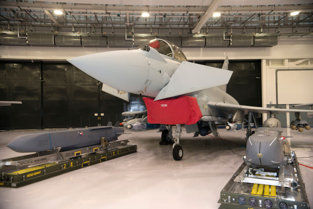 Eurofighter Typhoon with Storm Shadow cruise missiles