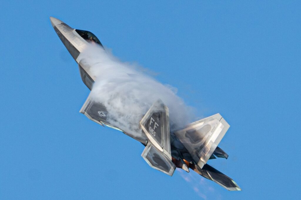 F22 Raptor in flight