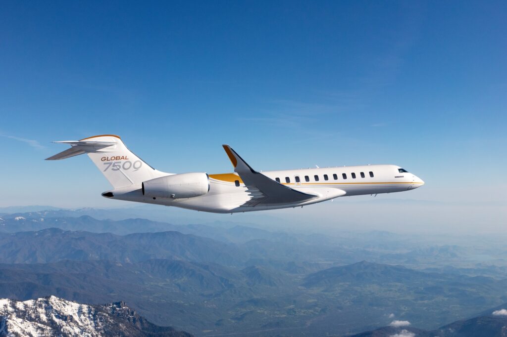 Global 7500 business jet