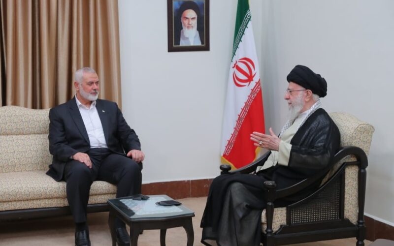 Imam Khamenei meeting with Ismail Haniyah