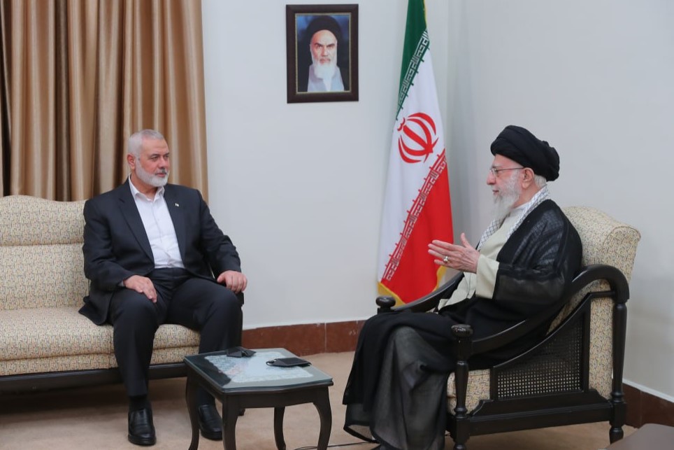 Imam Khamenei meeting with Ismail Haniyah