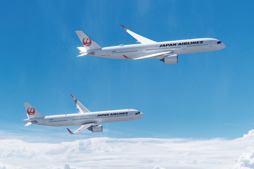 Japan Airlines Airbus A321neo and A350-900