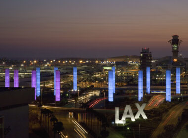 LAX at night