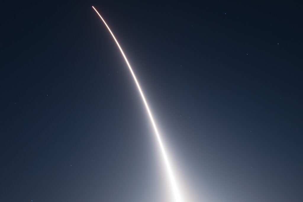 Launch of Minotaur rocket carrying Sentinel reentry vehicle