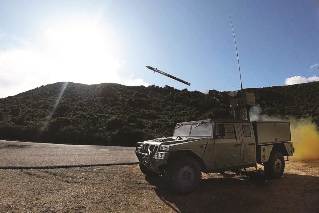 MBDA Mistral 3 being fired