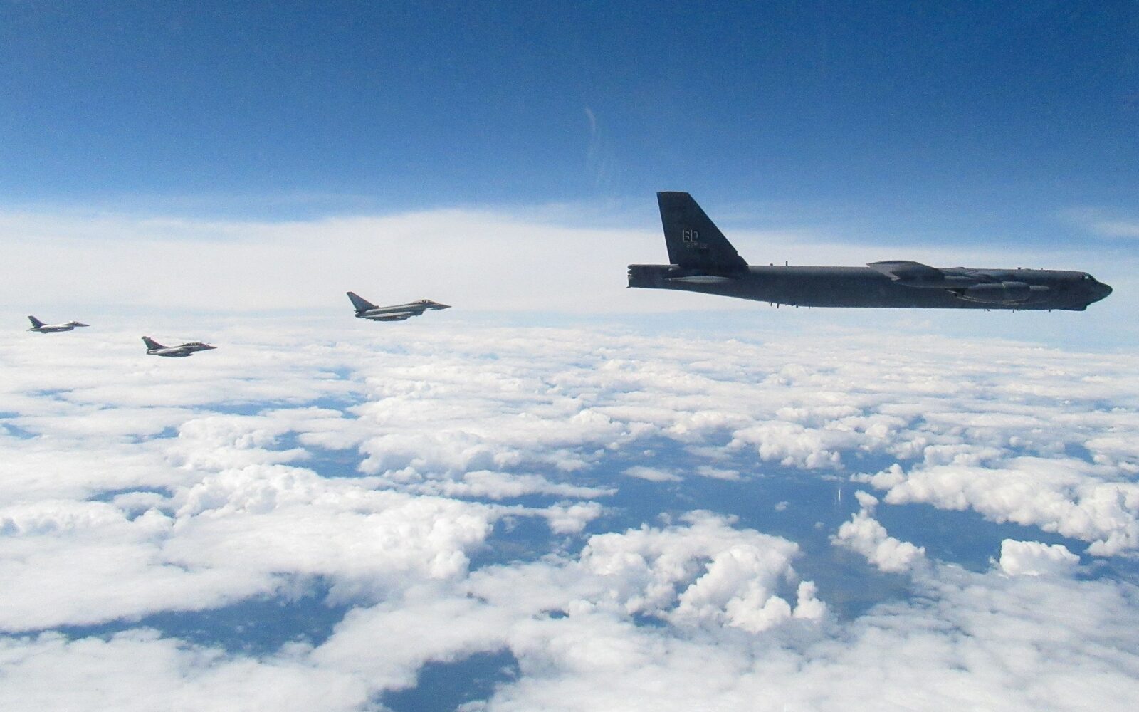 NATO Fighters Intercept USAF B-52 Bombers Over Baltic