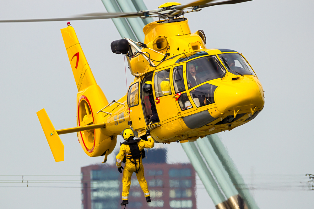 Eurocopter,As365,Daupin,Rescue,Helicopter,From,Nhv-noordzee,Helikopters,Rescue,Operation.