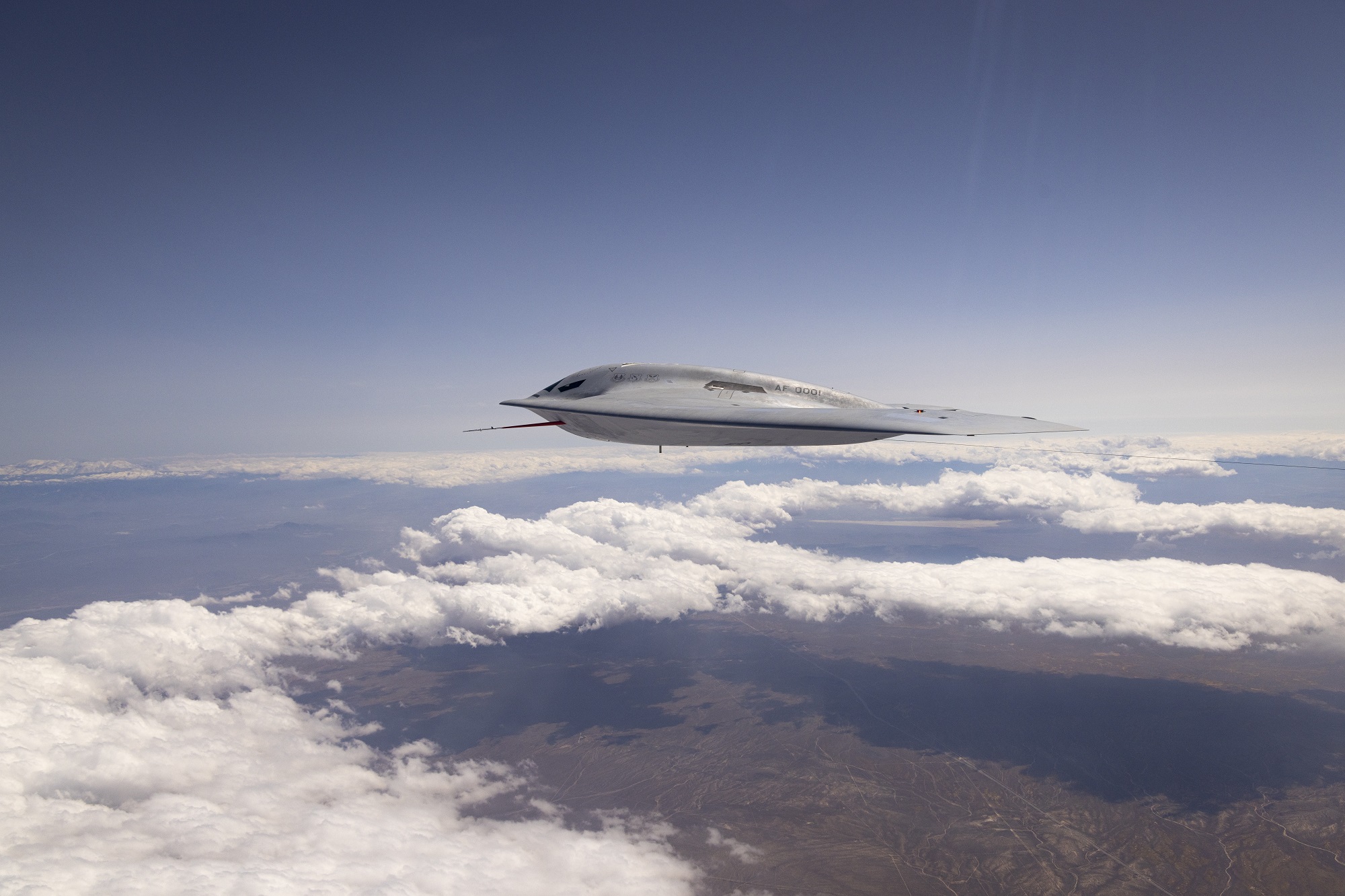 USAF releases first official images of B-21 Raider in flight