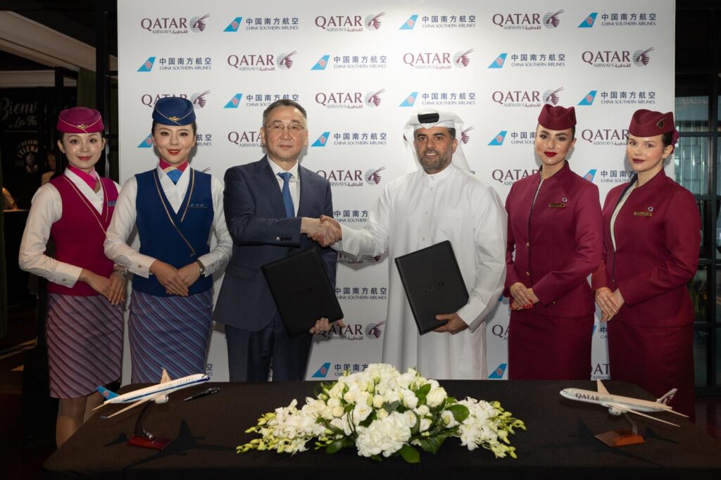 Qatar Airways and China Southern Airlines sign MOU