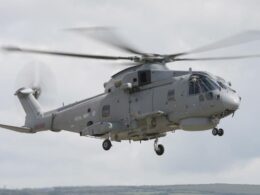 Royal Navy AW101 Merlin helicopter