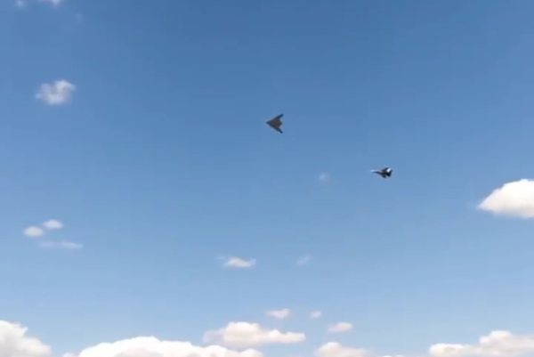 Russian S-70 Okhotnik Attack Drone Flying With MiG-29: Video