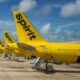 Cancun,,Mexico,-,September,18,,2021:,Spirit,Airlines,Plane,On