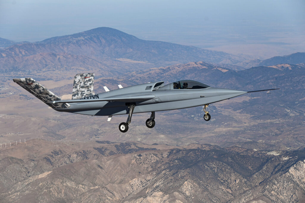 Scaled Composites Model 437 Vanguard maiden flight