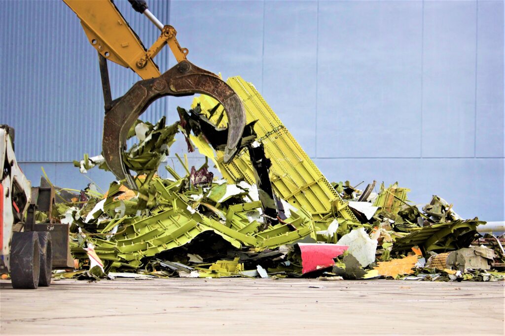 Scrapped plane