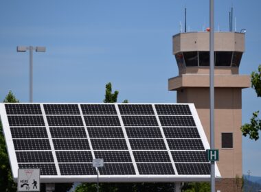 The FAA is investing in solar panels and electric buses at numerous US airports