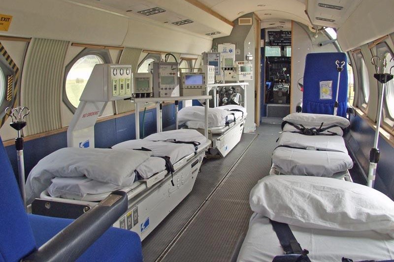 Spectrum Aeromed air ambulance cabin