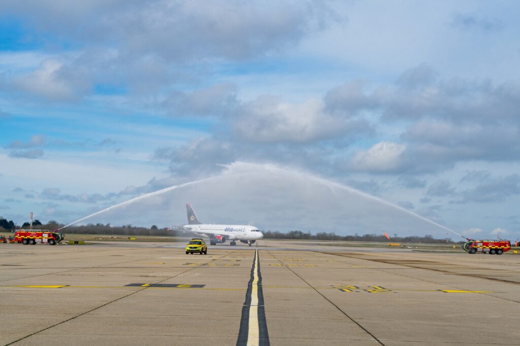 Stansted Airport Royal Jordanian inaugural flight