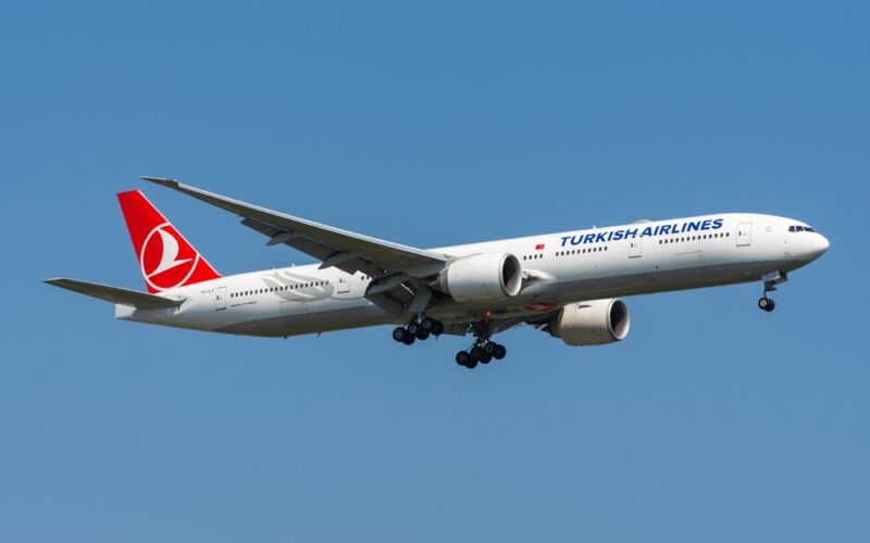 Bangkok,,Thailand,-,February,22,,2019:,Turkish,Airlines,Boeing,777-300er