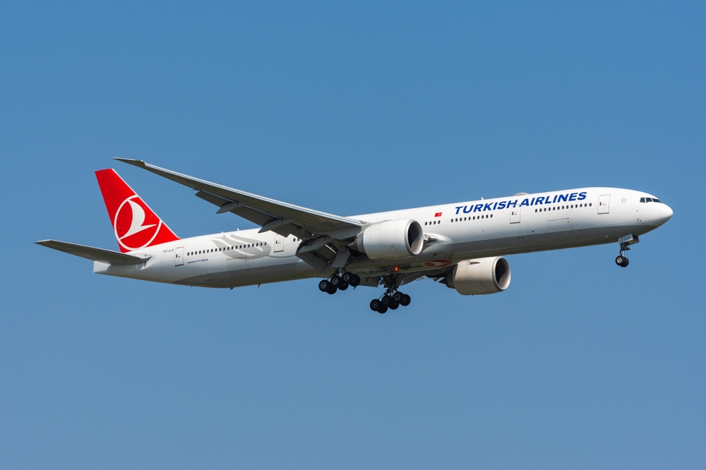 Bangkok,,Thailand,-,February,22,,2019:,Turkish,Airlines,Boeing,777-300er