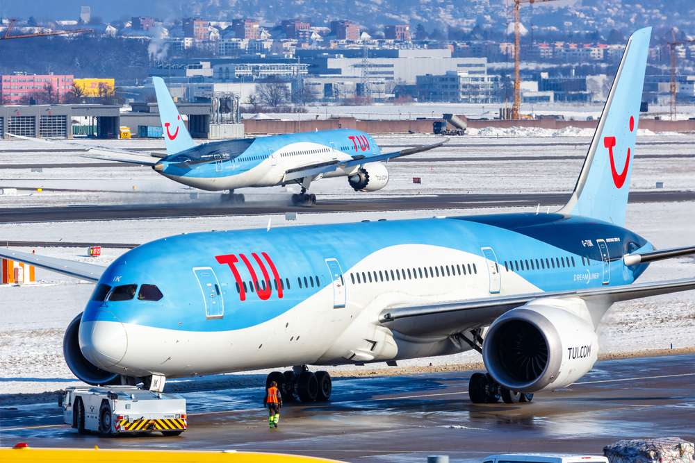 Stuttgart,,Germany,-,February,11,,2021:,Tui,Boeing,787-9,Dreamliner