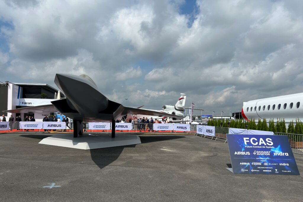 The FCAS model at Paris Air Show 2023