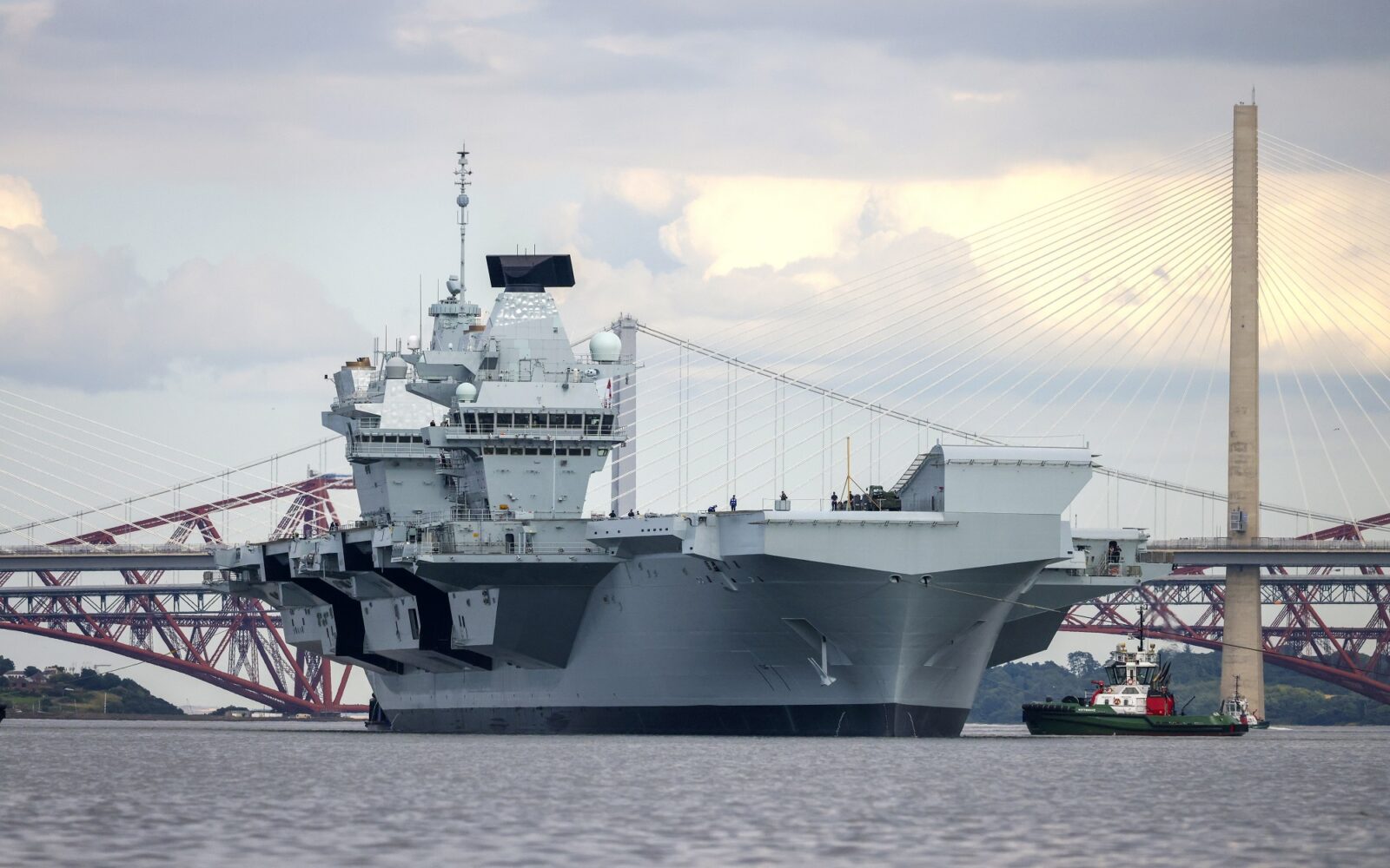 Aircraft Carrier Hms Prince Of Wales Leaves Dry Dock