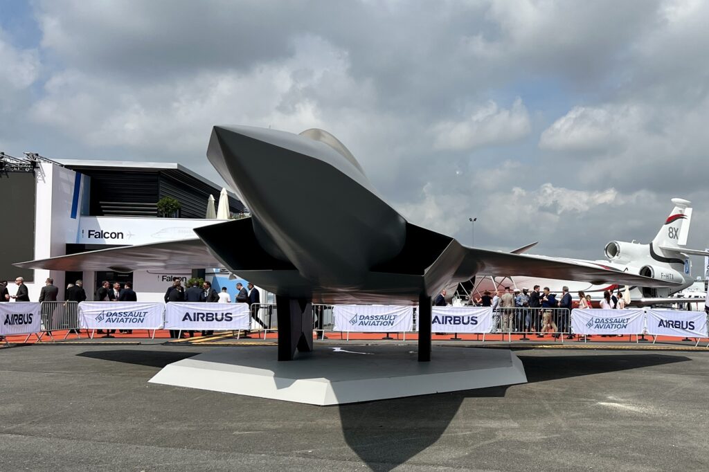 The NGF mockup at Paris Air Show 2023